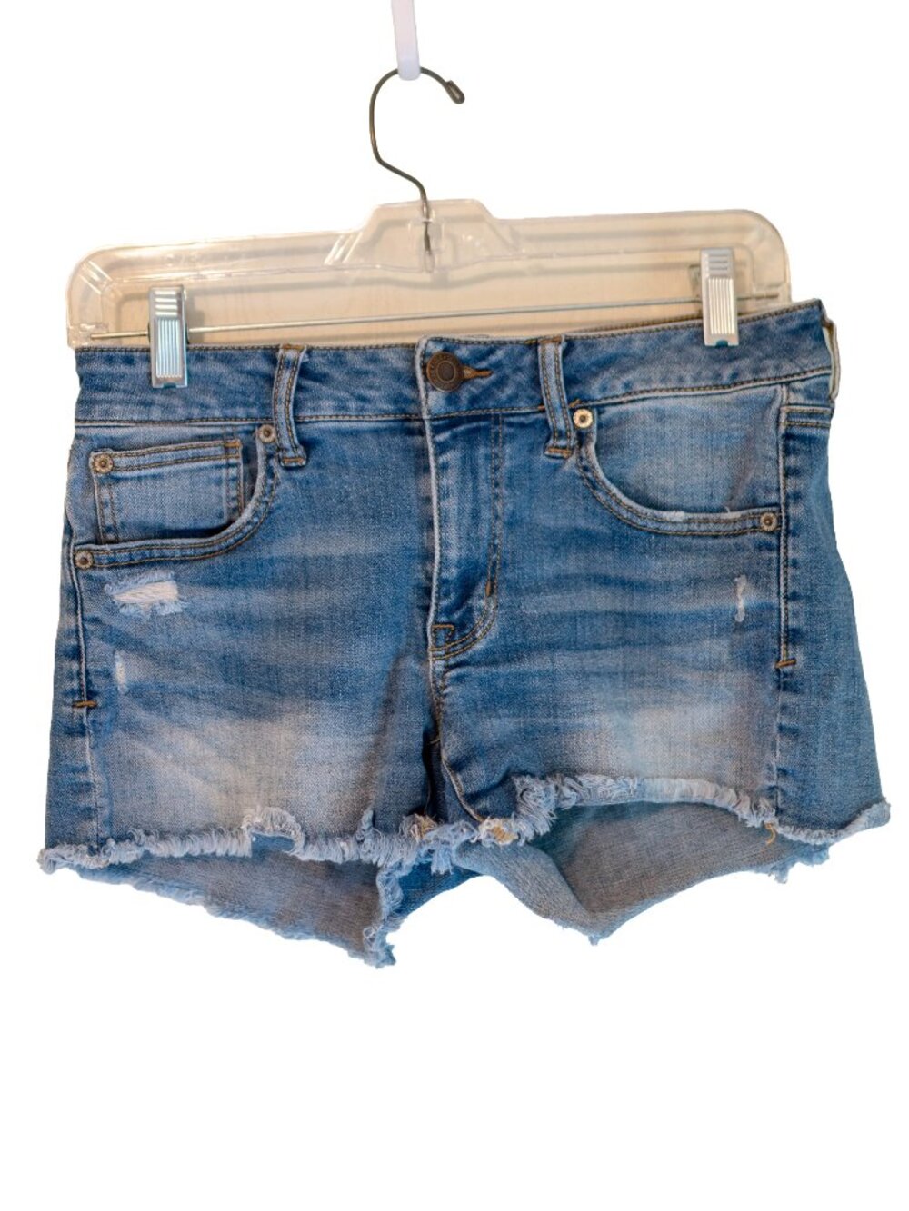 American Eagle Super Stretch Denim Jean Shorts - Cotton - Size 6 (Fits Smaller)